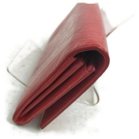 DIOR Trotter Print Red Embossed Patent Clutch - Picture 7 of 8